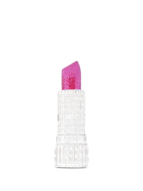Judith Leiber crystal-embellished lipstick-shaped clutch bag