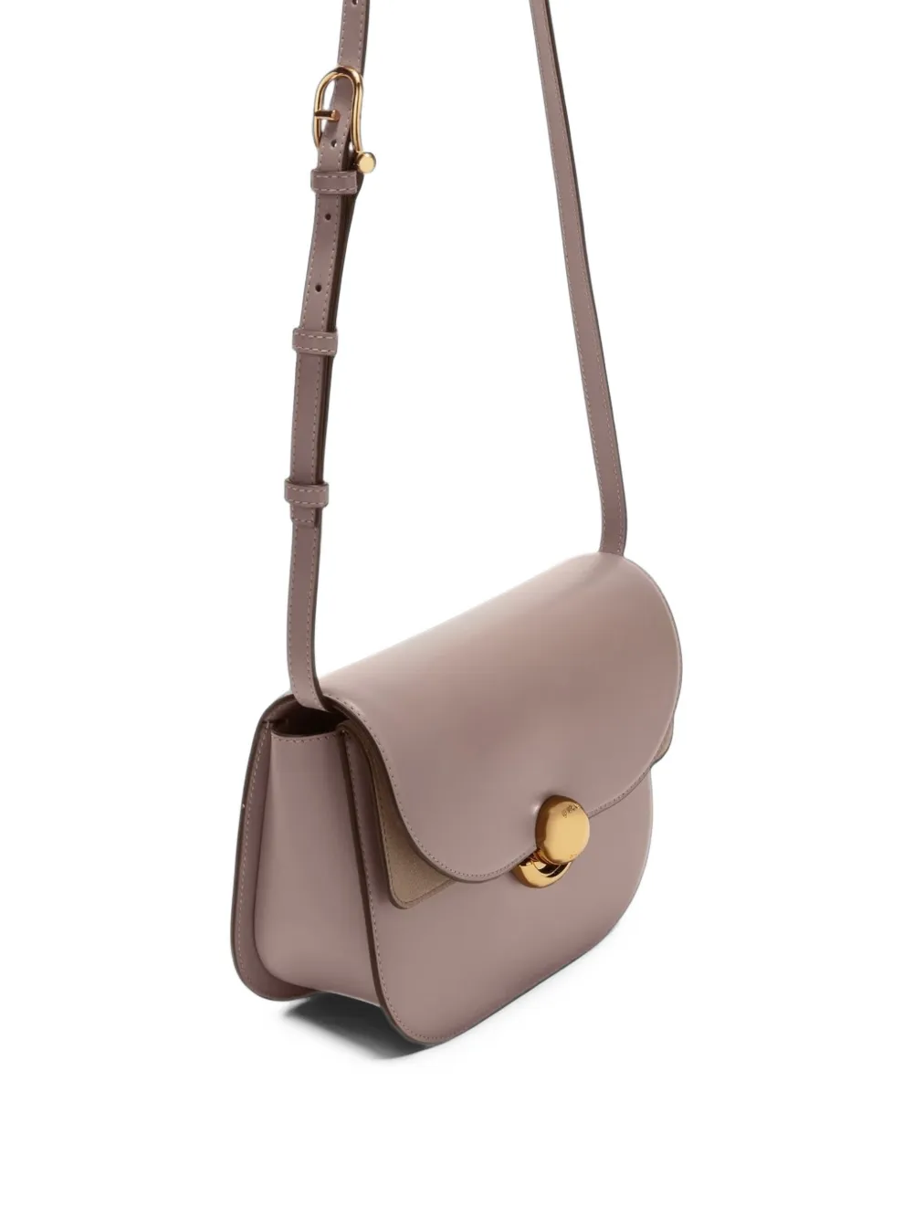 Furla Kleine Sfera leren shopper met suède vlakken Bruin