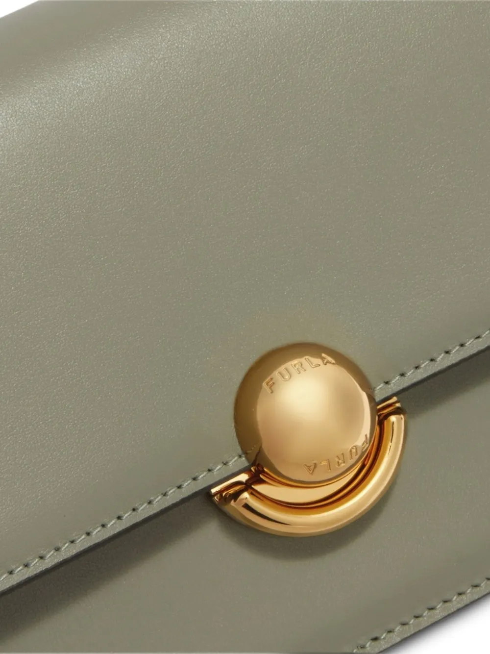 Furla Schoudertas met logoplakkaat Groen