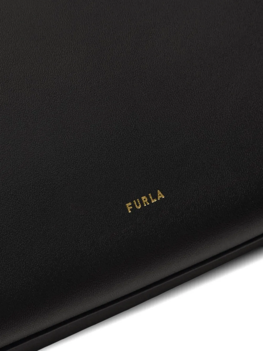 Furla Leren shopper met logoprint Zwart