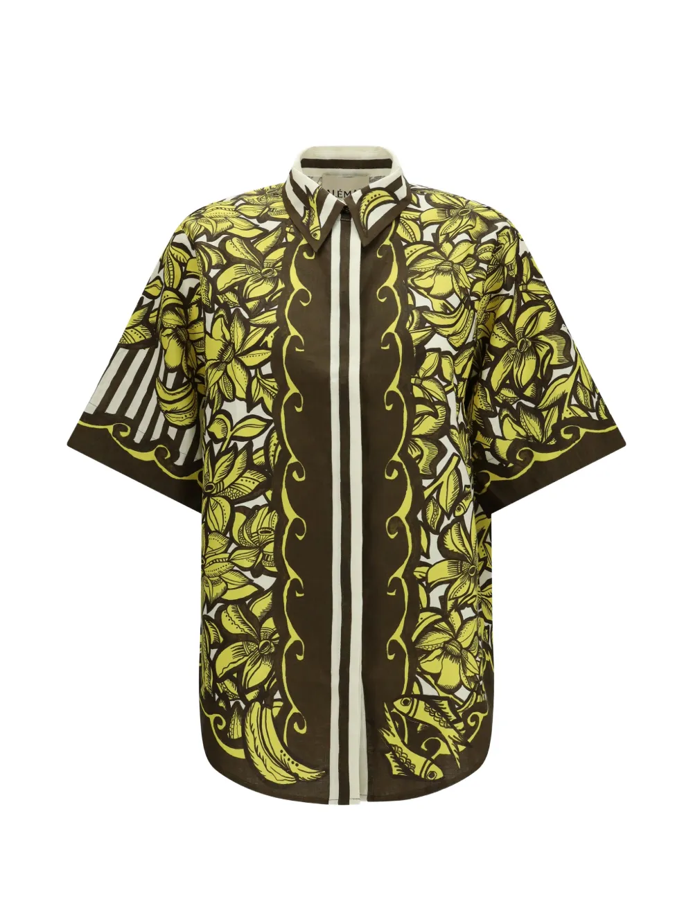 ALEMAIS Mona floral-print shirt - Yellow