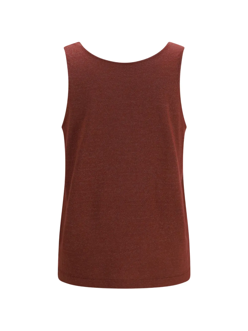 Brunello Cucinelli Gebreide top met metallic effect Rood