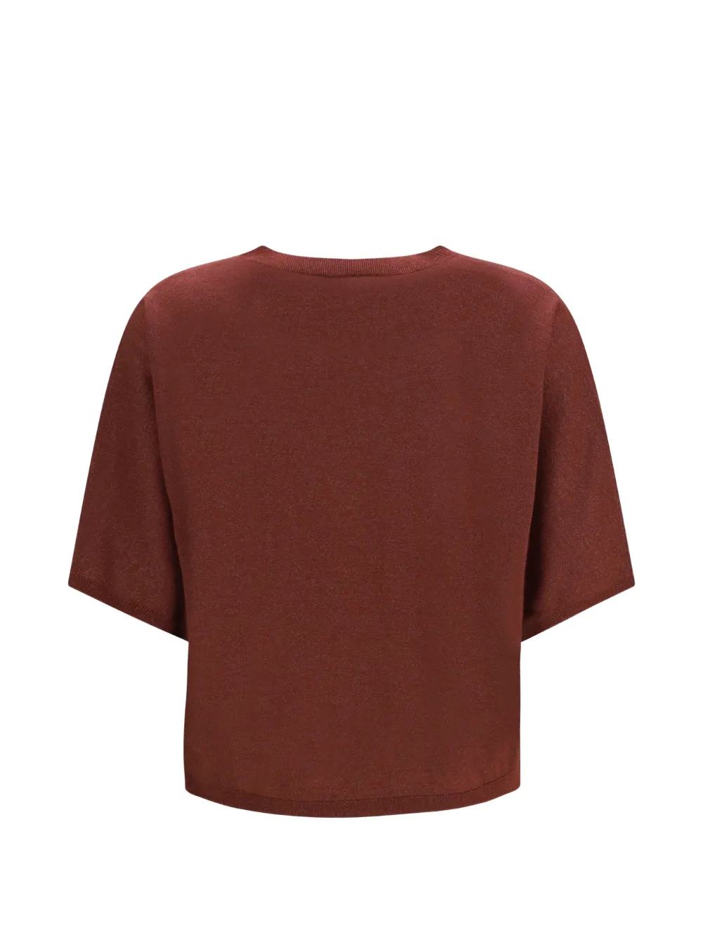 Brunello Cucinelli Kasjmier T-shirt met ronde hals Rood