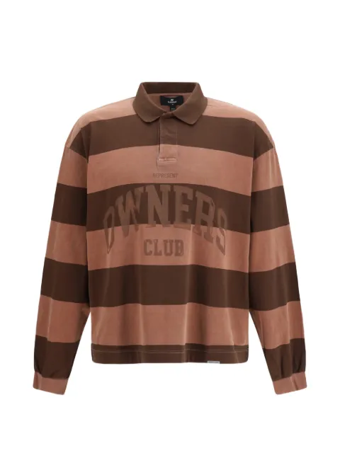 Represent Owners Club striped polo shirt