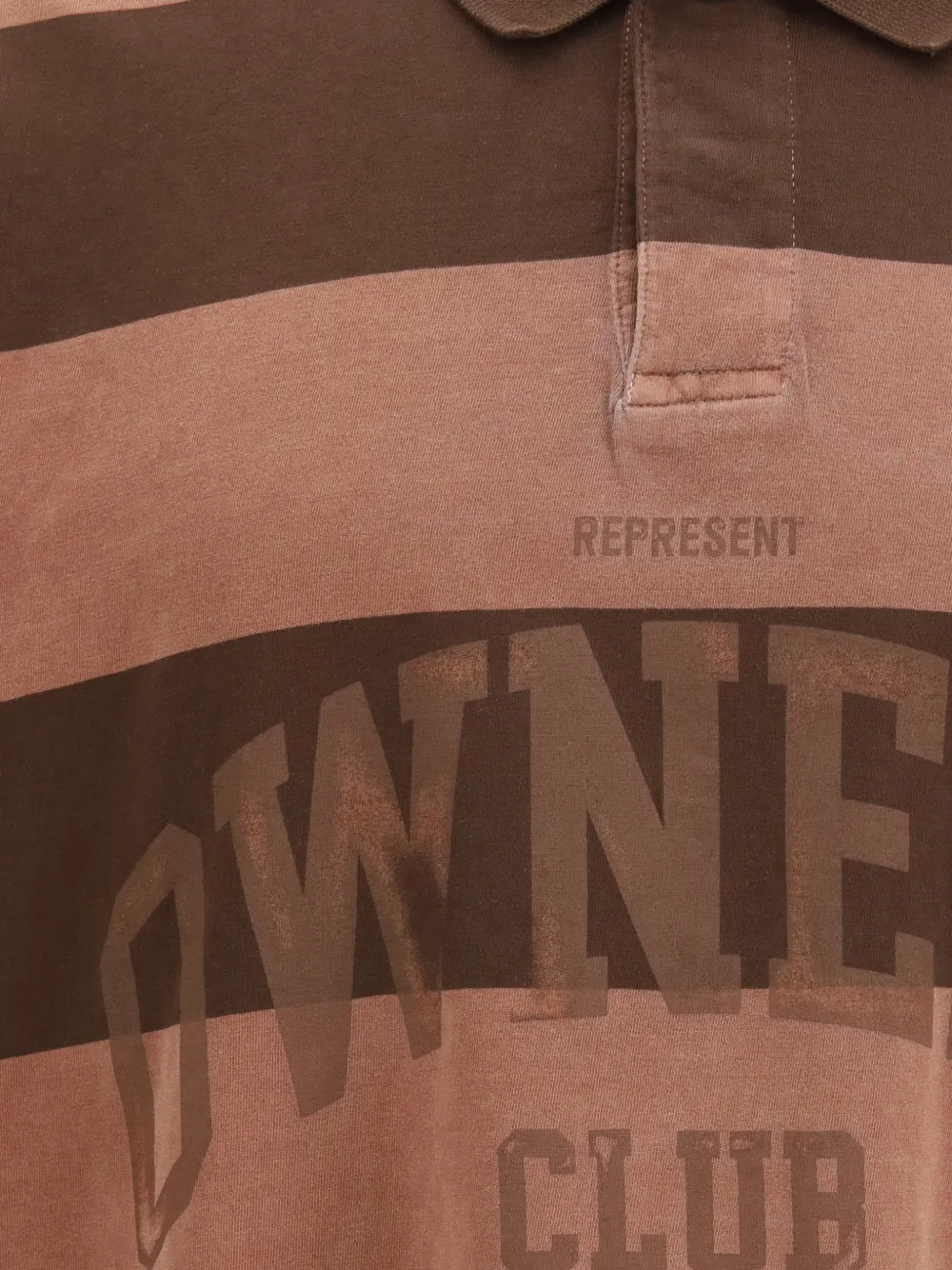 Represent Owners Club gestreept poloshirt Bruin
