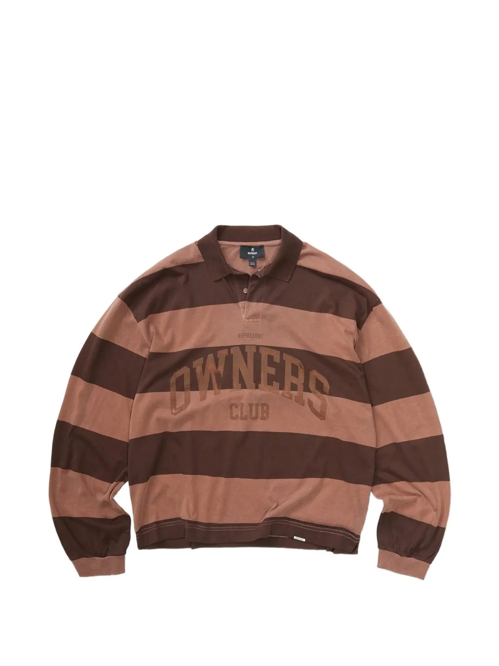 Represent Owners Club gestreept poloshirt Bruin