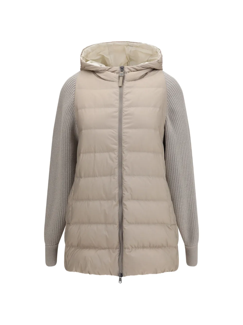 Brunello Cucinelli padded panelled jacket - Toni neutri