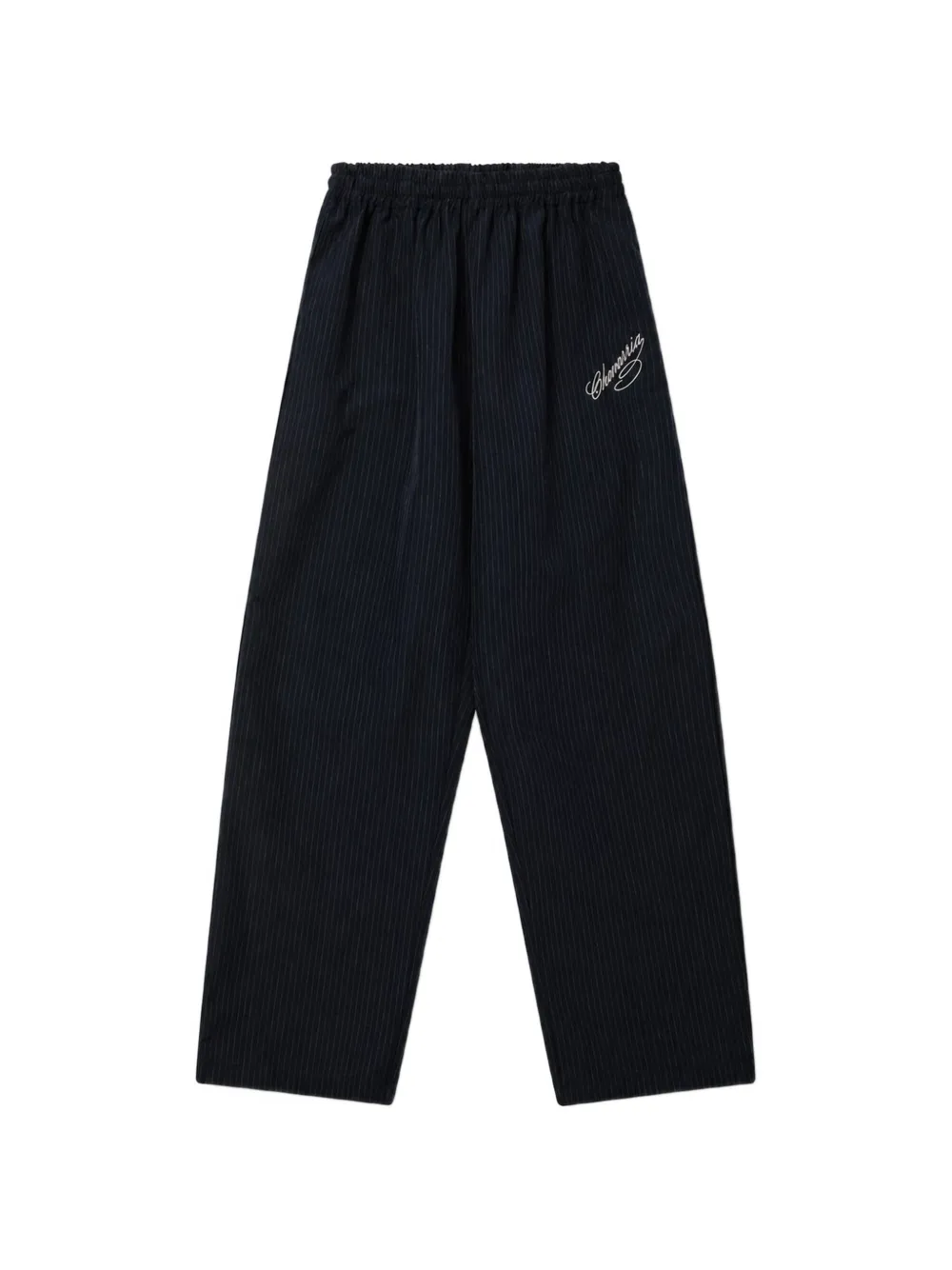 Willy Chavarria Ruff Rider pinstripe track pants - Blu