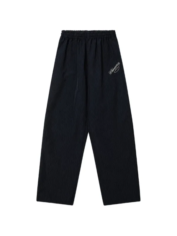 Willy Chavarria Ruff Rider Pinstripe Track Pants in Blue