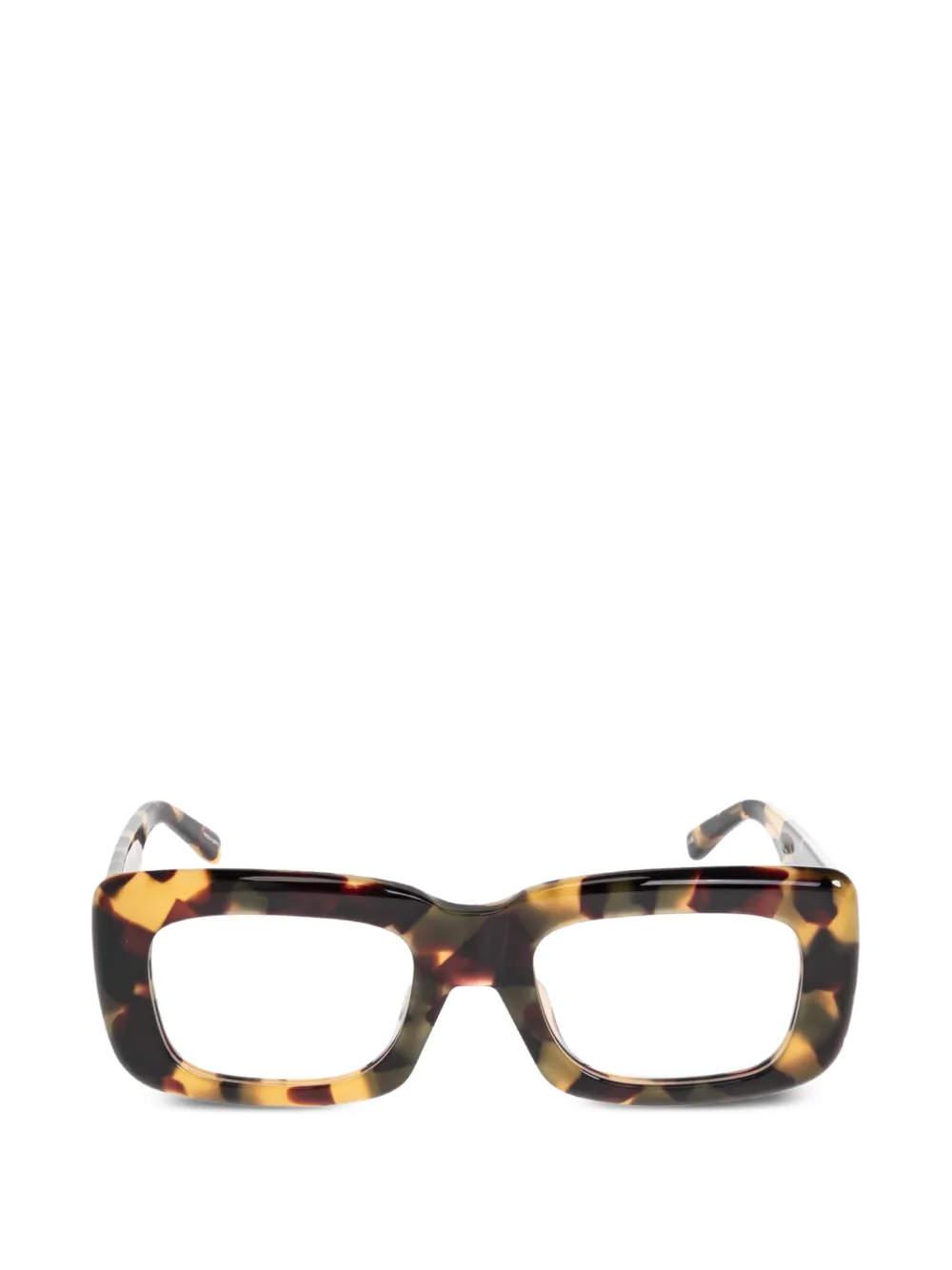 The Attico Eckige Brille in Schildpattoptik - Braun