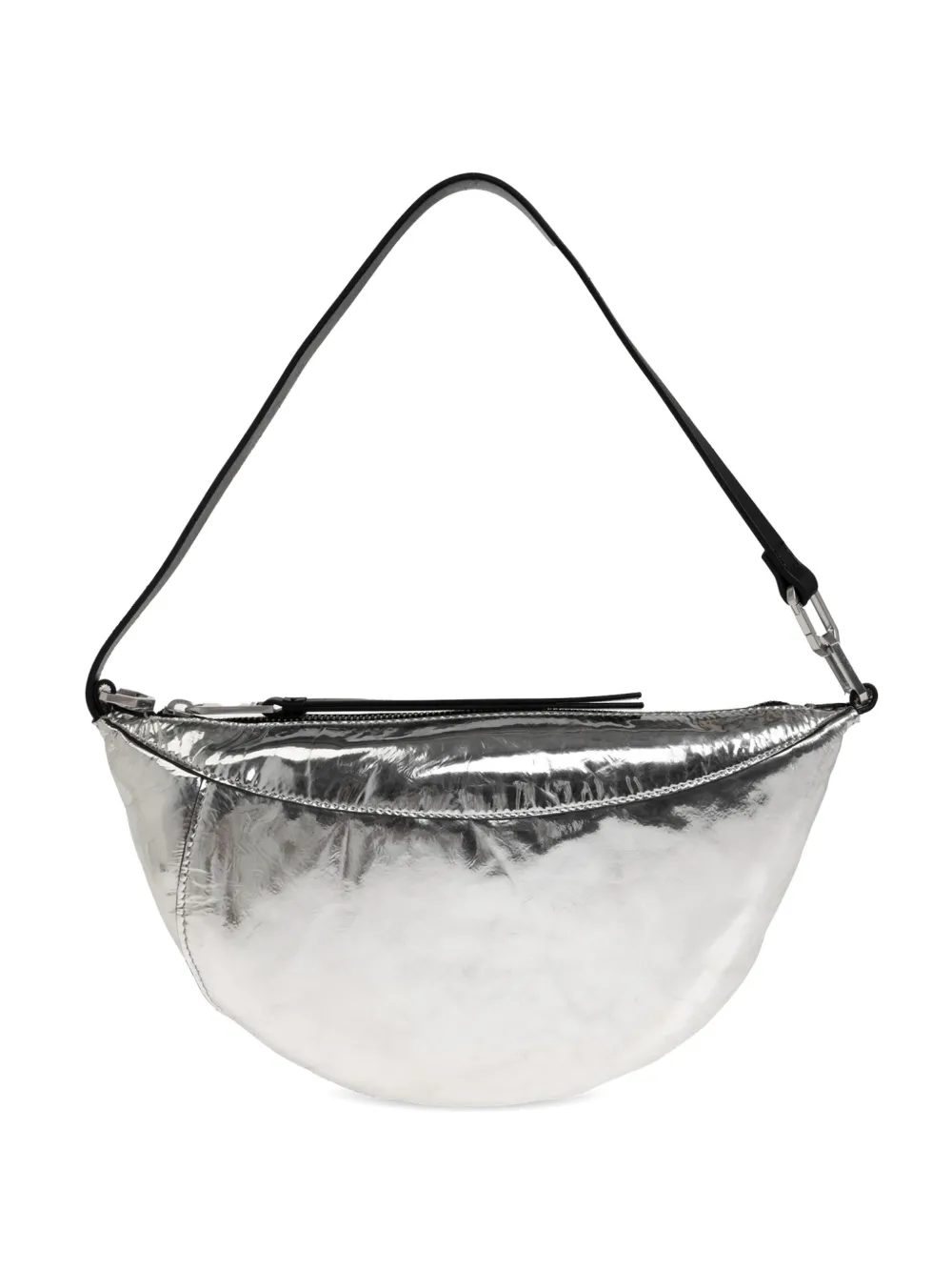 AllSaints Borsa a spalla Luna metallizzata - Argento