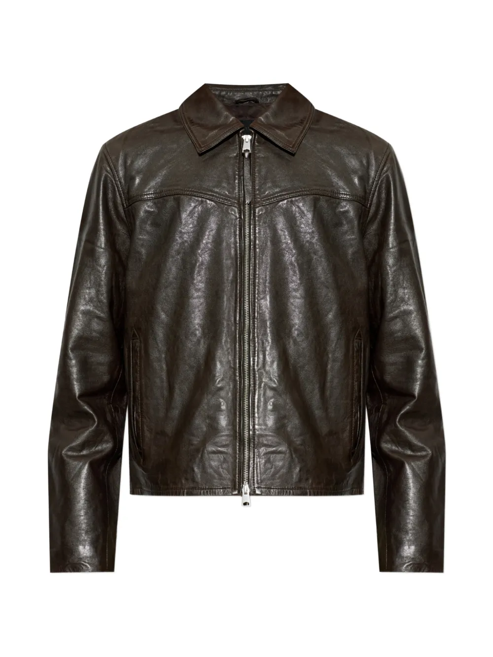 AllSaints 튠 램레더 재킷 | 브라운 | Image 1