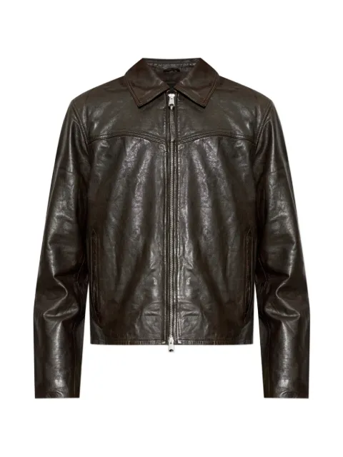 AllSaints Tune lamb-leather jacket
