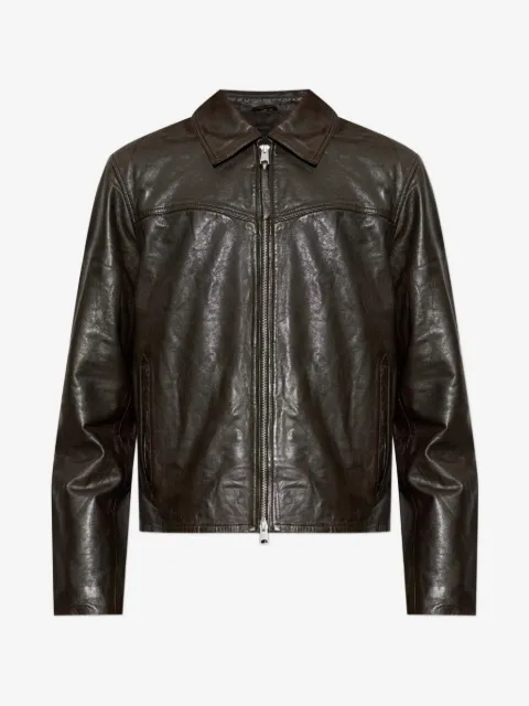 AllSaints Tune lamb-leather jacket