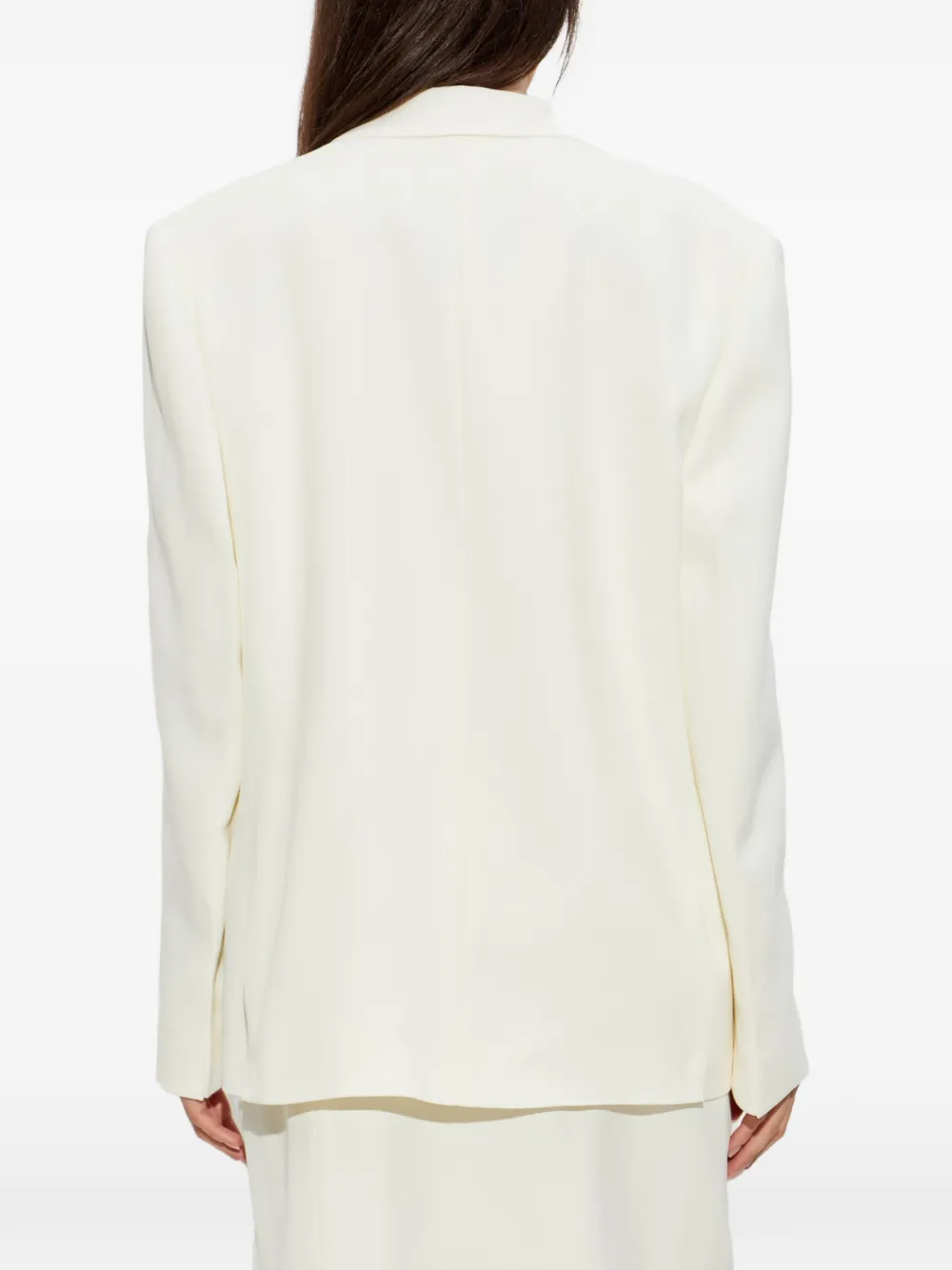 Victoria Beckham Blazer met dubbele rij knopen Wit