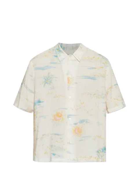 AllSaints Breeezer printed short-sleeve shirt