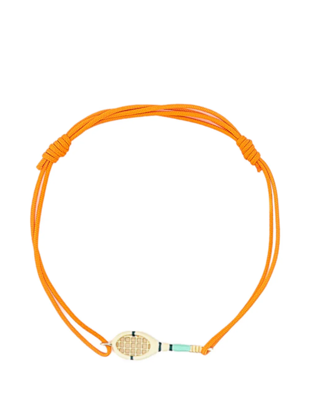 Aliita Tennis Mint racket-charm cord bracelets - Oro