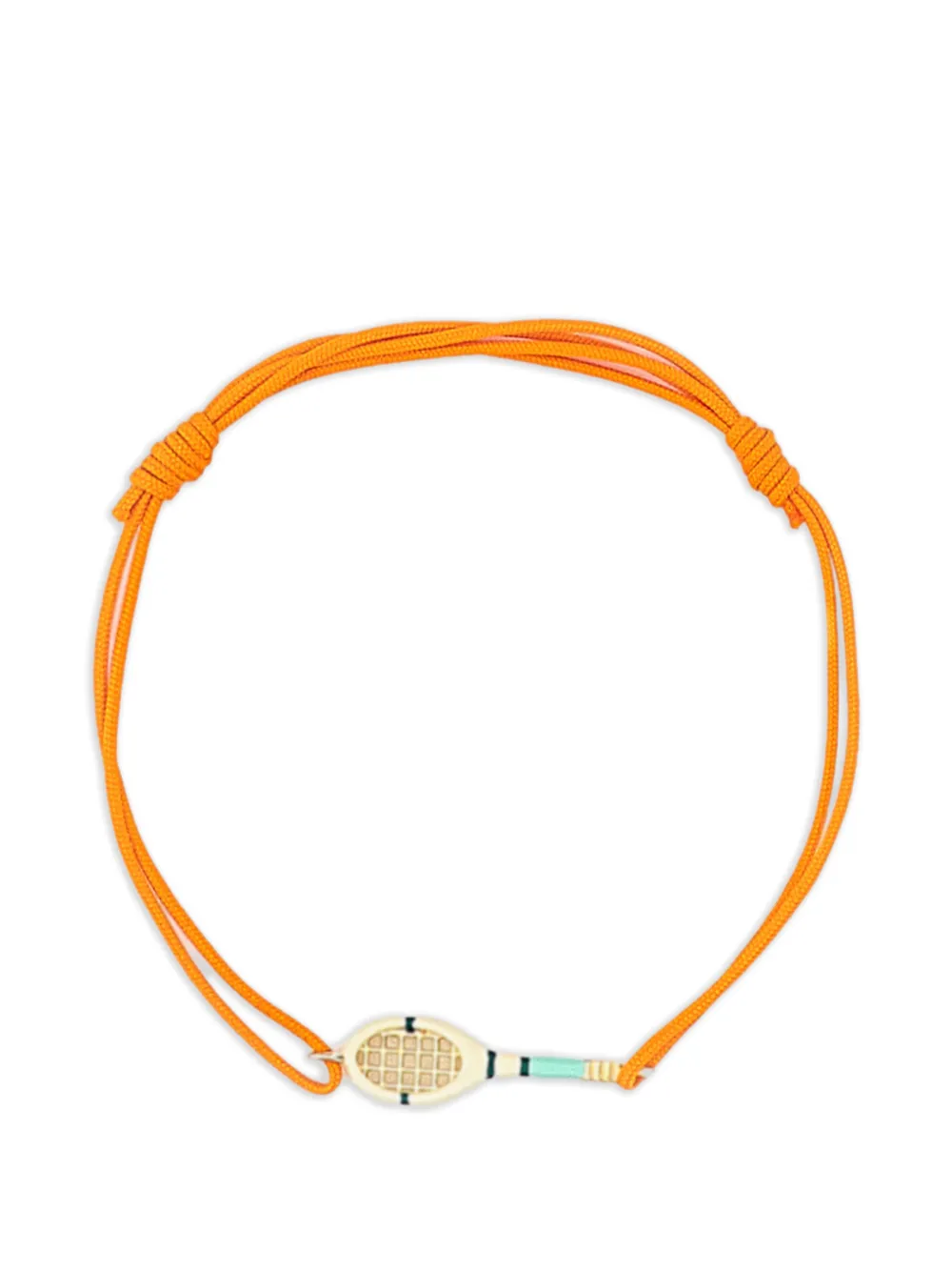 Aliita Tennis Mint racket-charm cord bracelets - Oro