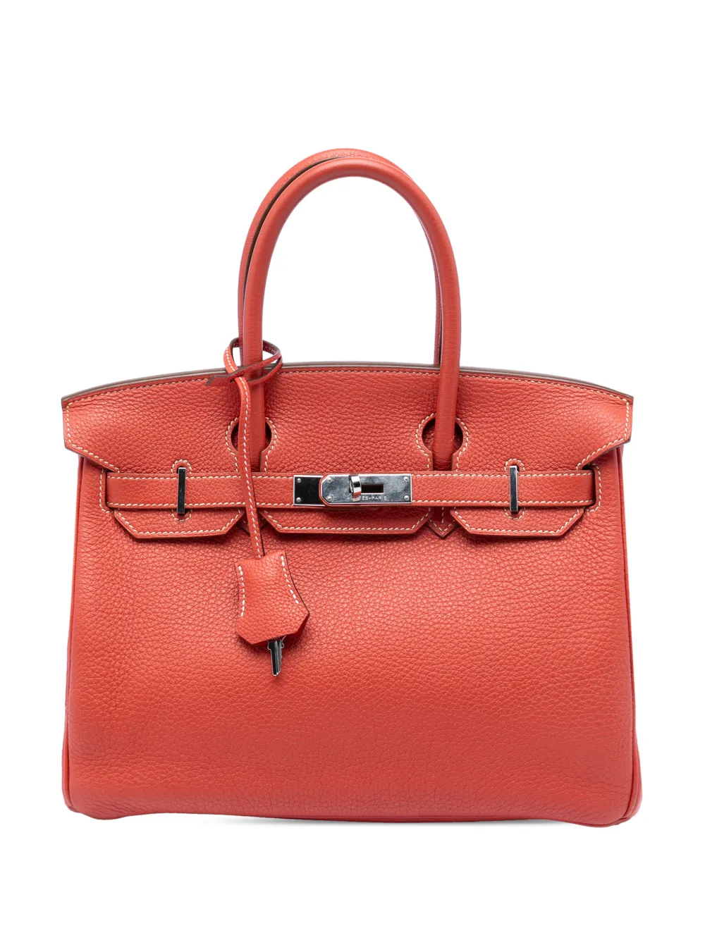 Hermès Pre-Owned 2011 Clemence Birkin Retourne 30 handbag - Rosso