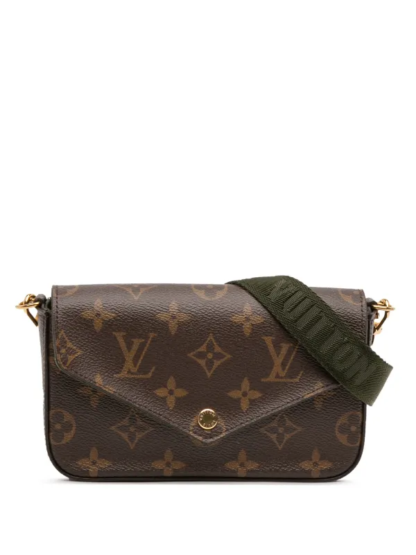 Louis Vuitton Pre-owned 2021 Monogram Felicie Strap and Go Crossbody Bag in Brown
