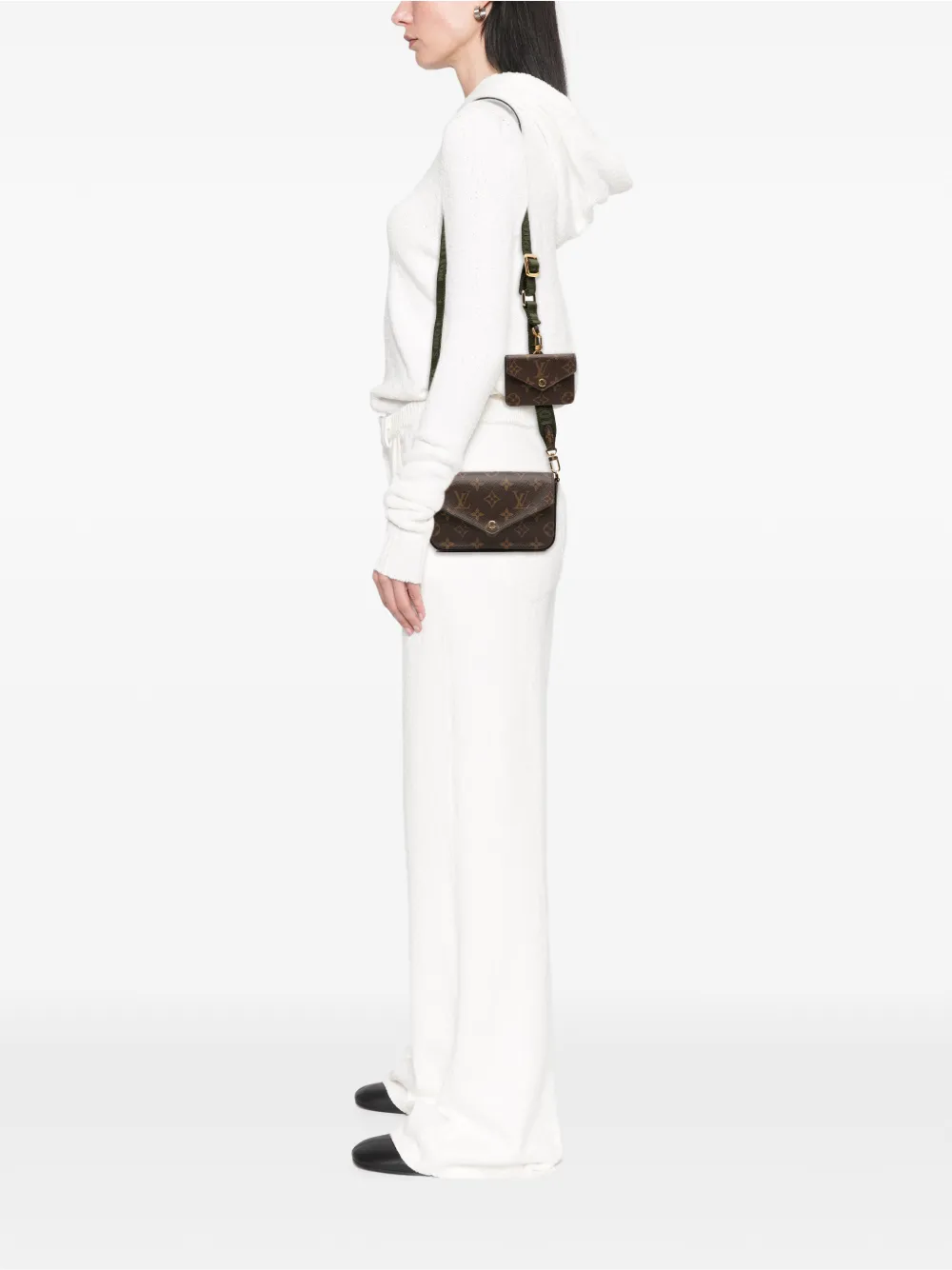 Louis Vuitton Pre-owned 2021 Monogram Felicie Strap and Go Crossbody Bag in Brown, view 2