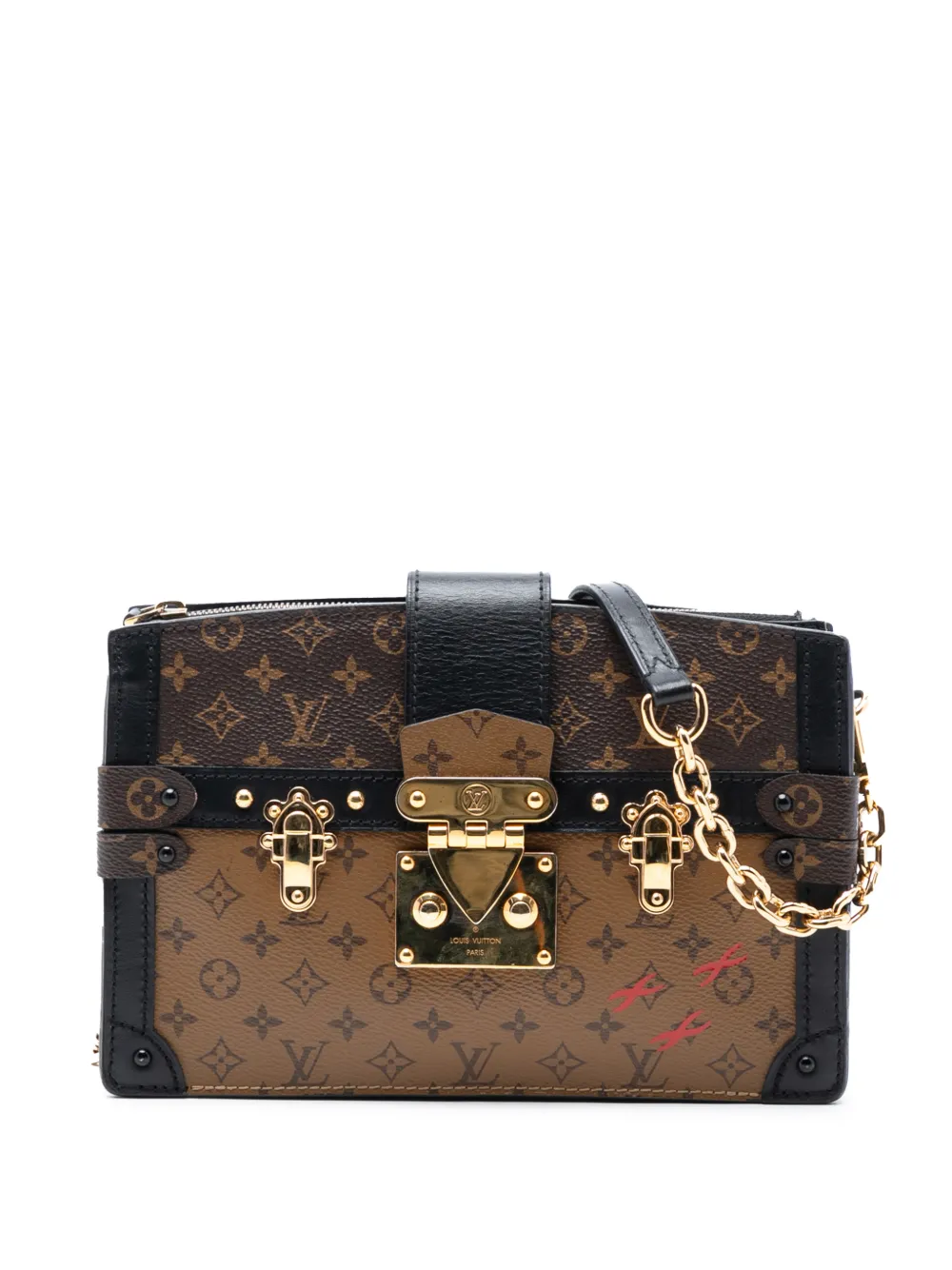 Louis Vuitton Pre-Owned 2010-2025 Monogram Reverse Trunk Clutch crossbody bag - Marrone
