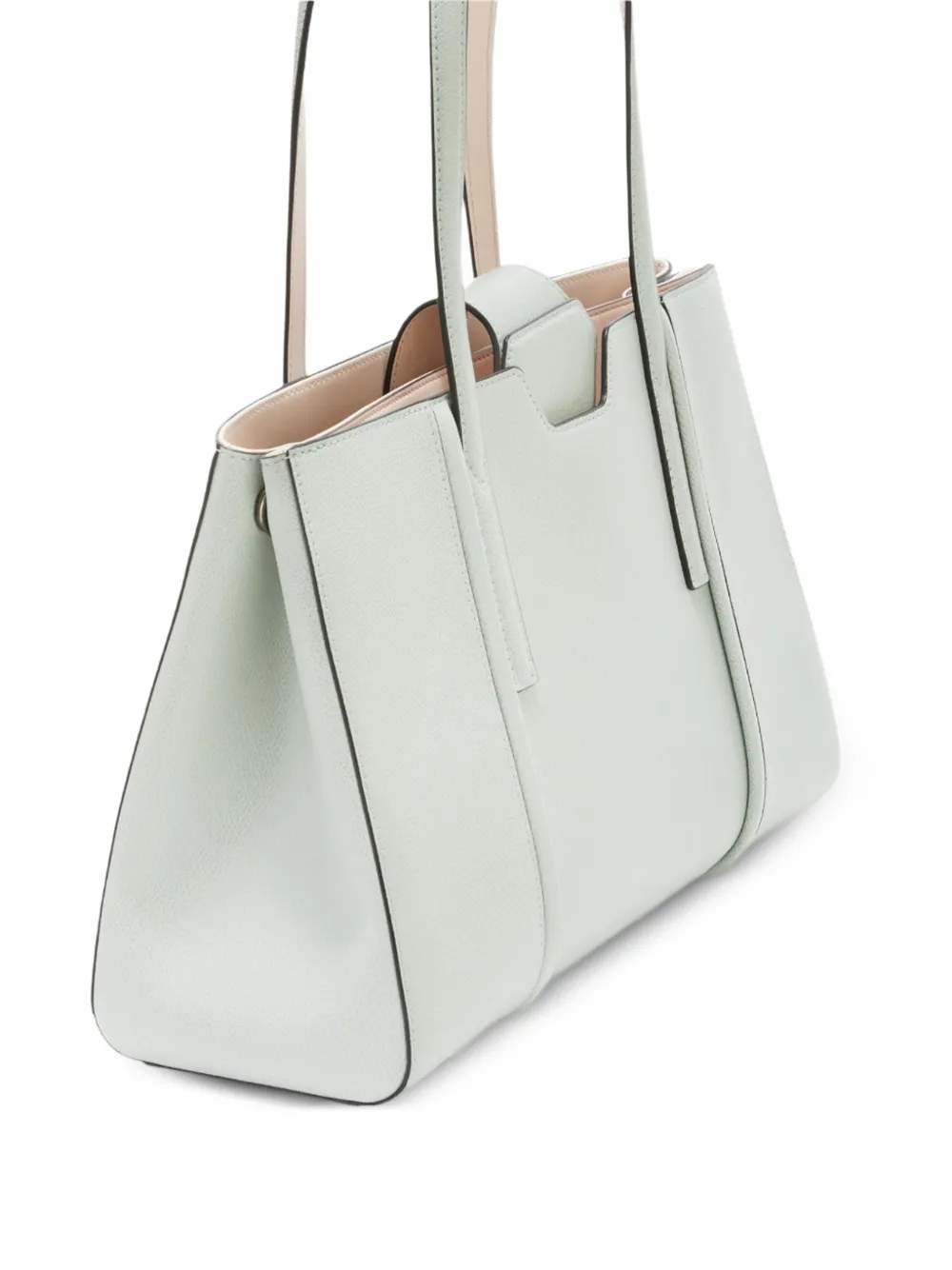 Furla Riva shopper van bewerkt leer Groen