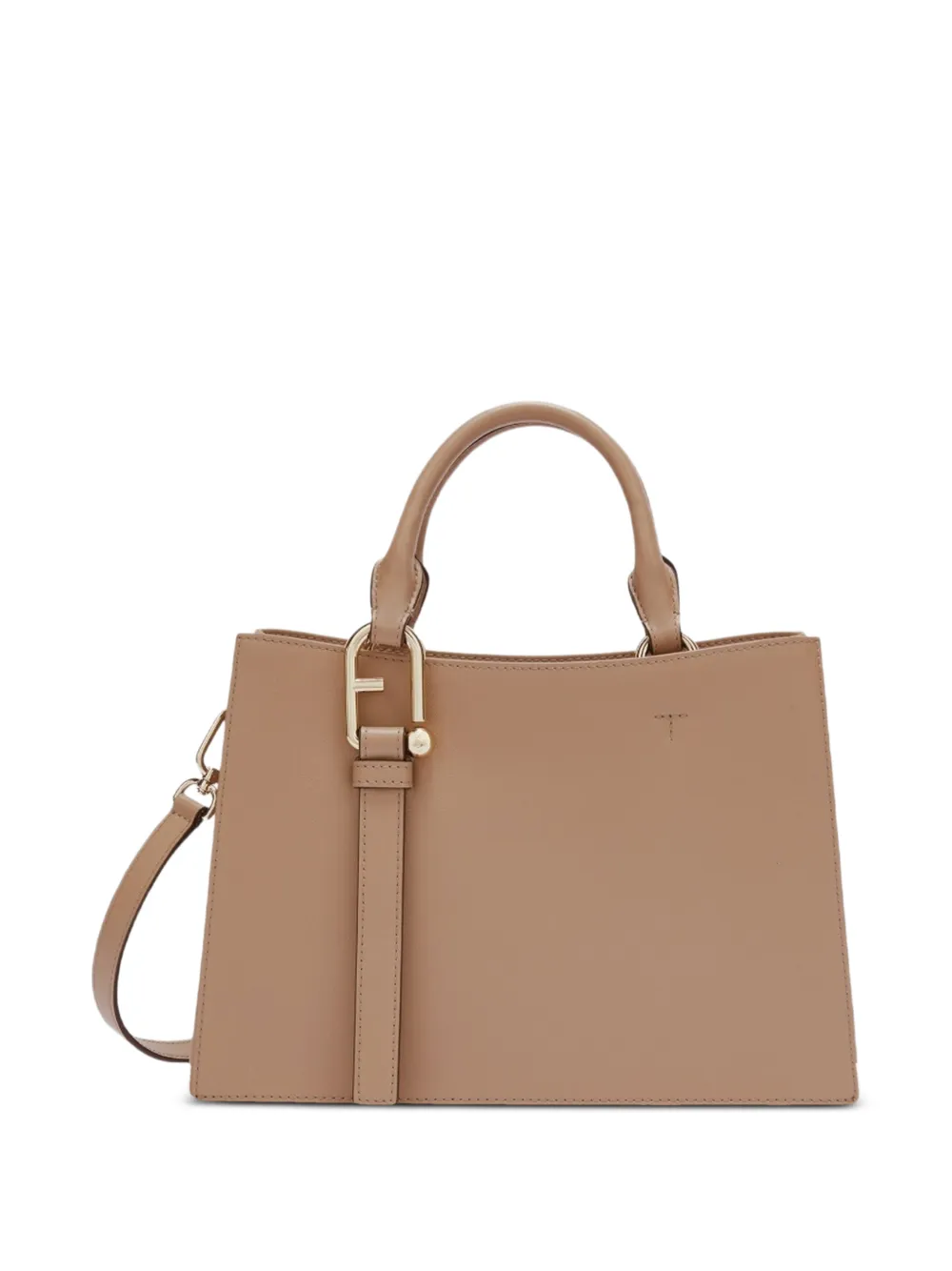 Furla Shopper met logo Bruin