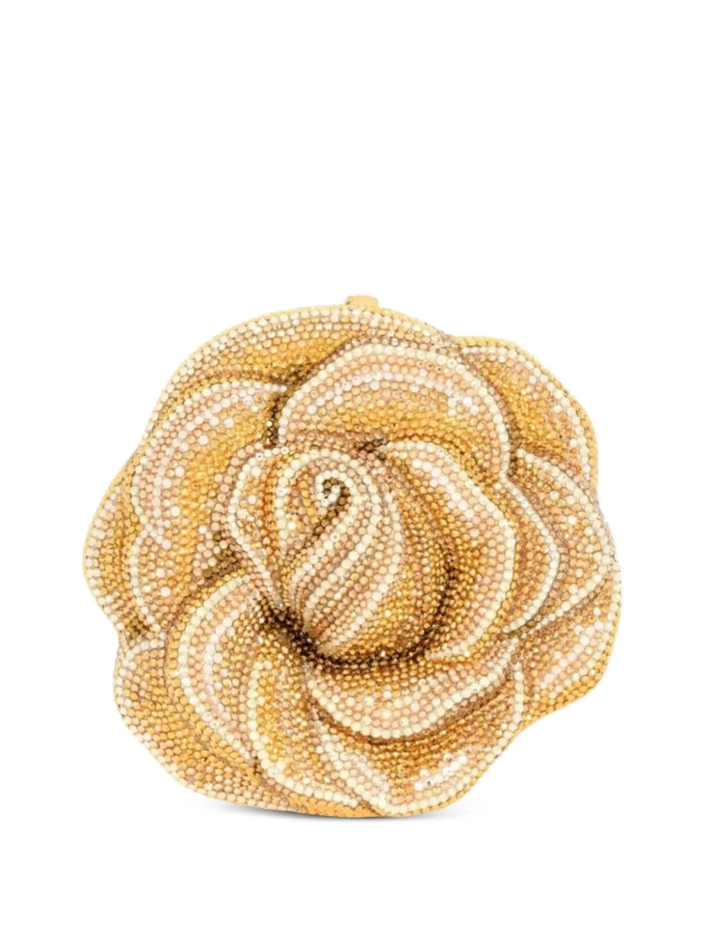 Judith Leiber Golden Rose crystal-embellished clutch bag - Oro