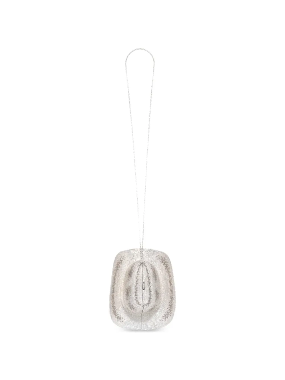 Judith Leiber Hoed clutch verfraaid met kristallen Wit