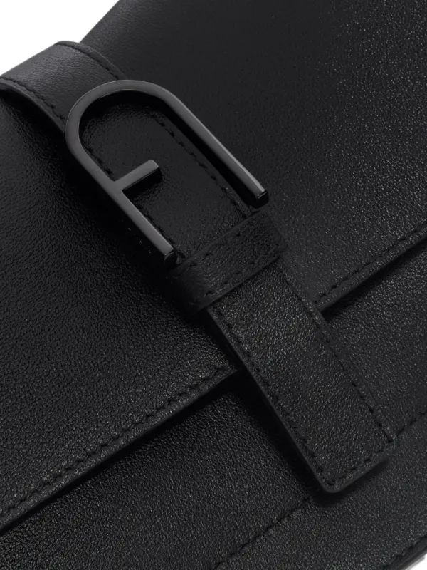 Furla Flow レザーショルダーバッグ ミニ | ブラック | FARFETCH JP