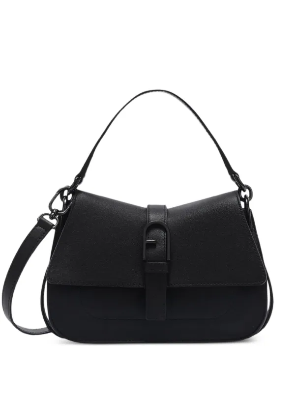 Furla Flow レザーショルダーバッグ ミニ | ブラック | FARFETCH JP