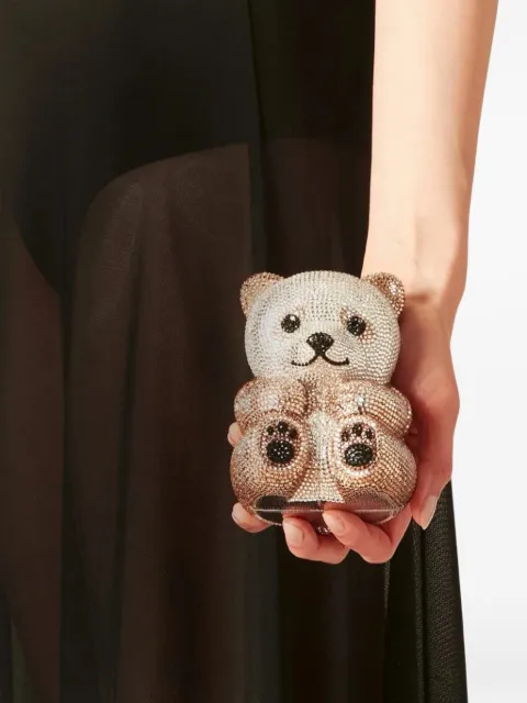 Judith Leiber Teddy Bear crystal-embellished clutch bag