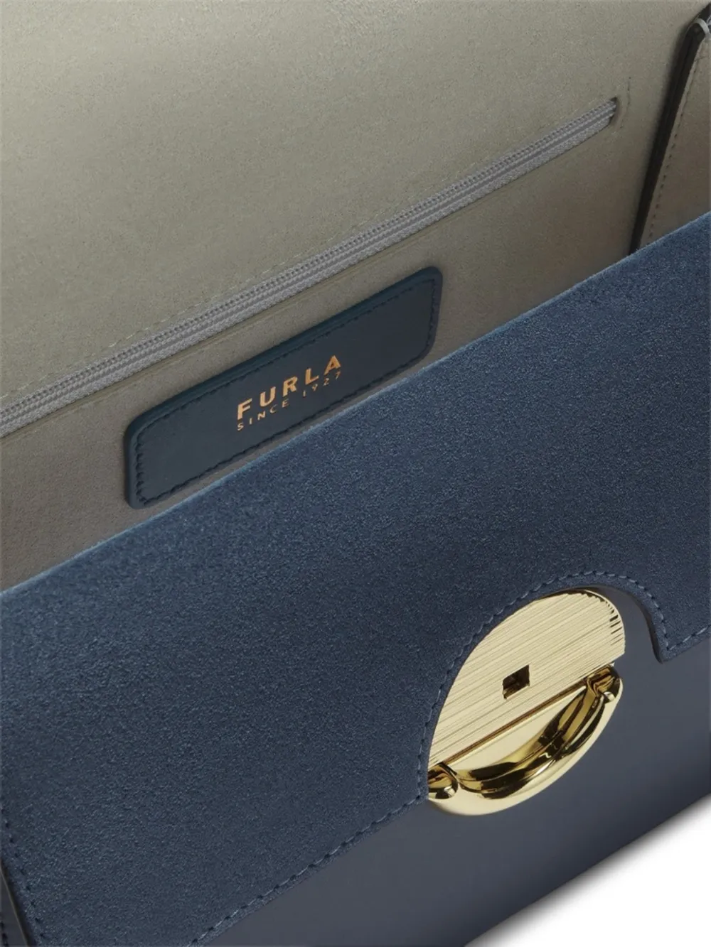 Furla Sfera kleine leren shopper Blauw