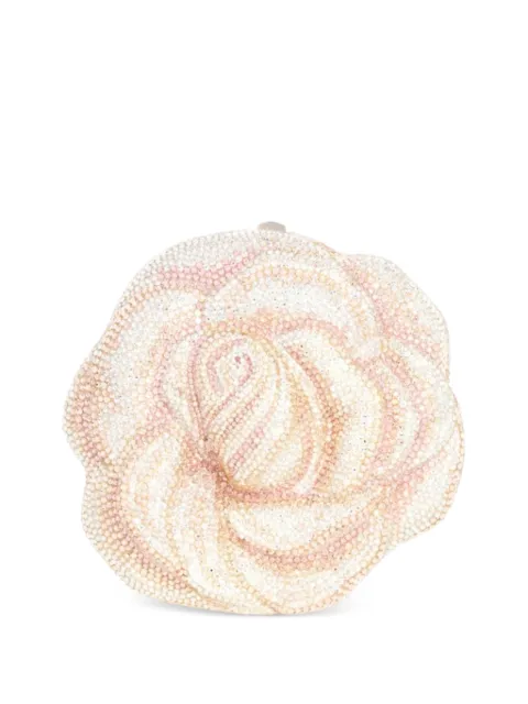 Judith Leiber crystal-embellished rose-shaped clutch bag
