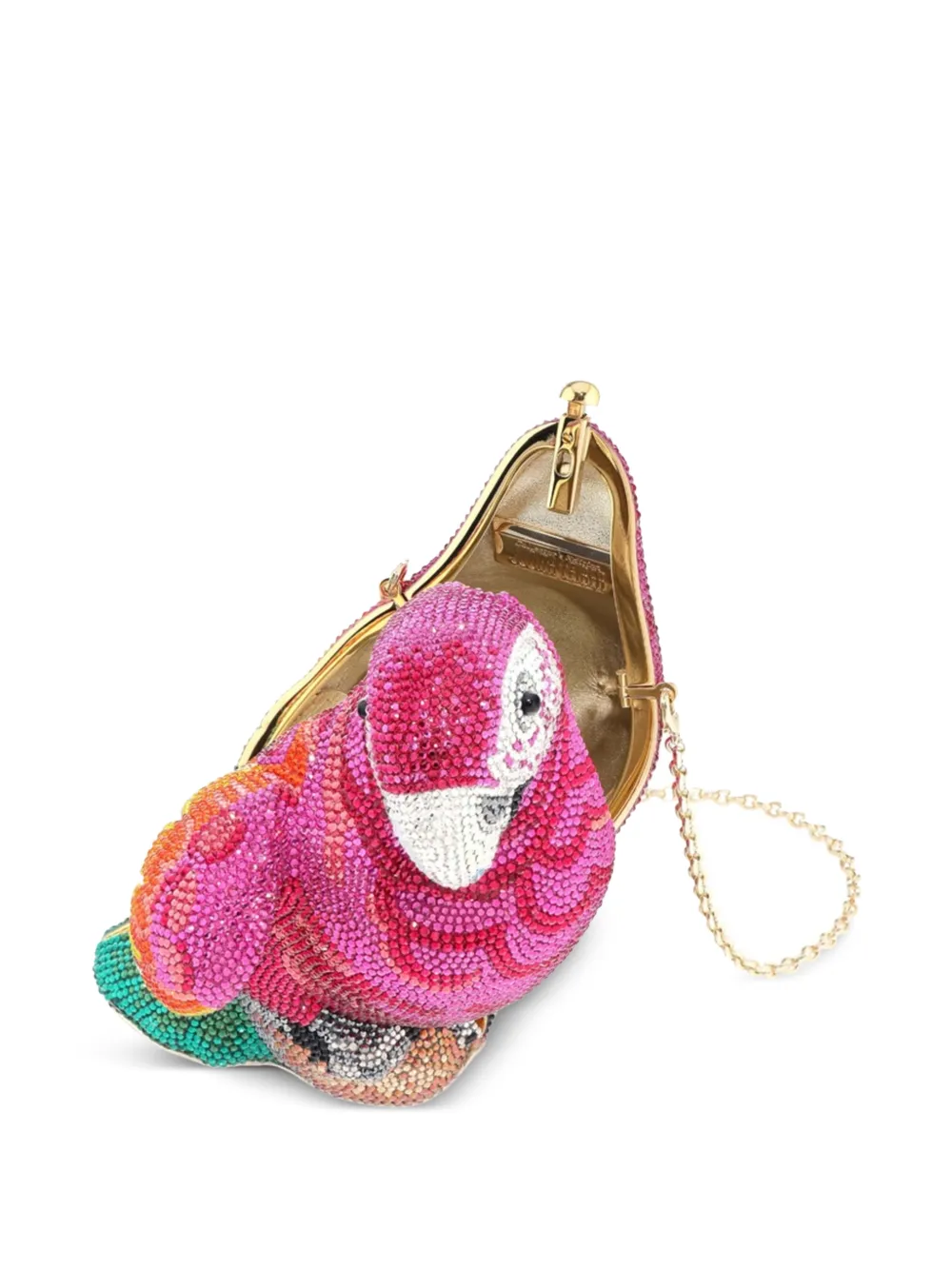 Judith Leiber Parrot Bali clutch verfraaid met kristallen Roze