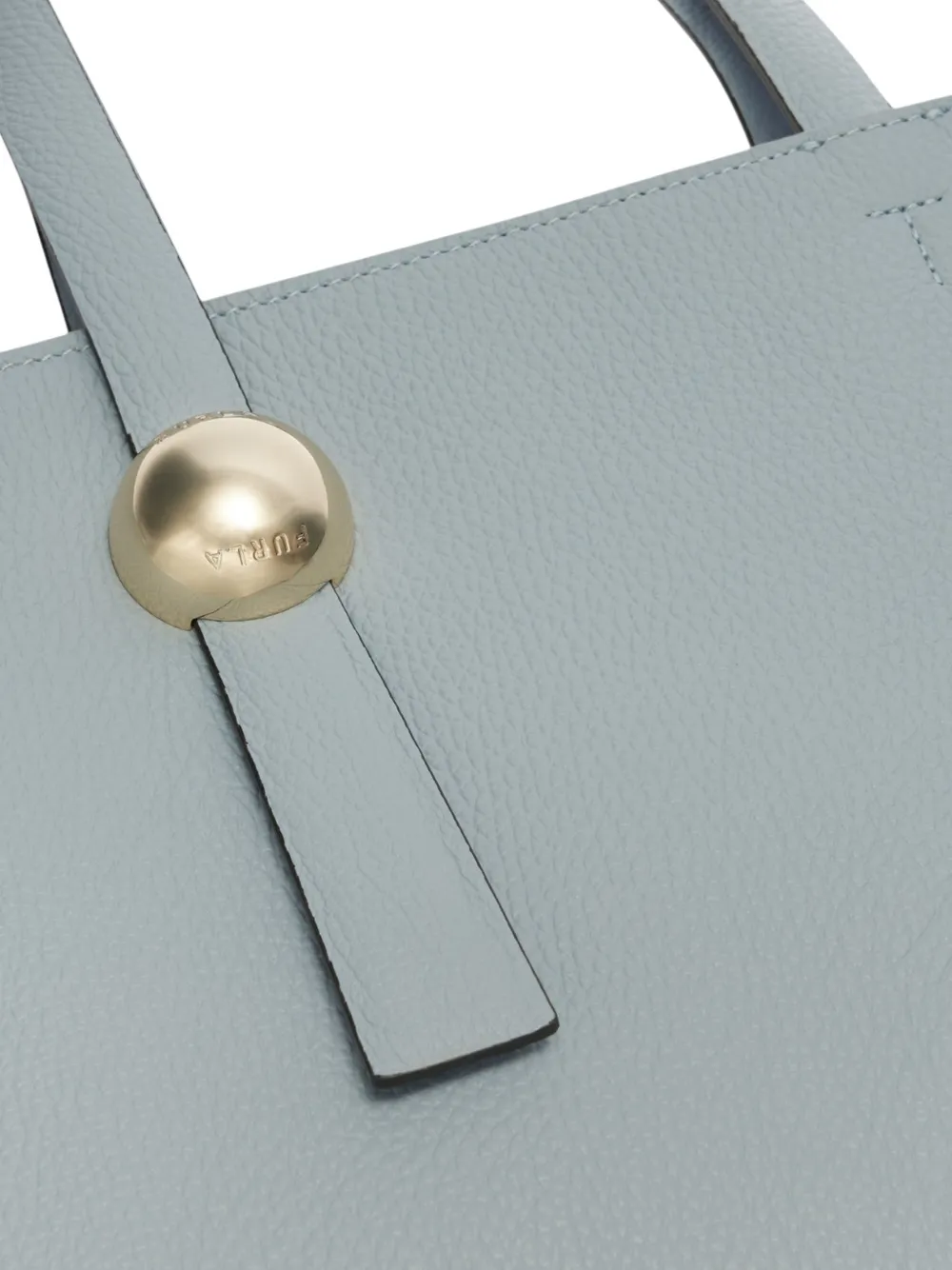 Furla Bewerkte shopper met gegraveerd logo Blauw