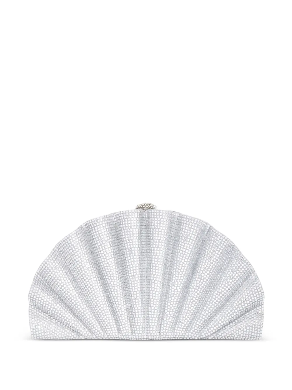 Judith Leiber Origami Fan clutch bag - Argento