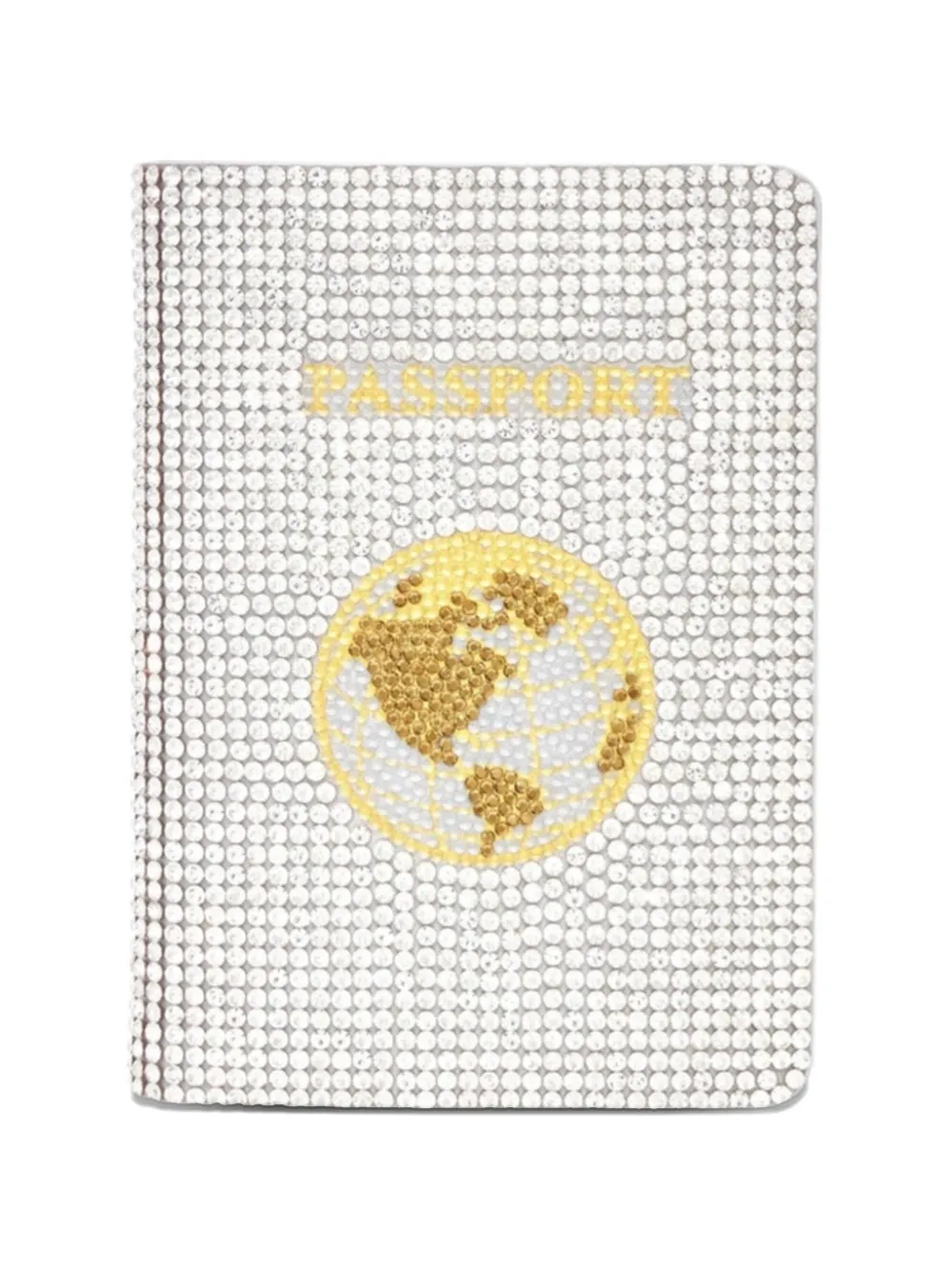 Judith Leiber Traveler crystal-embellished passport holder - Argento
