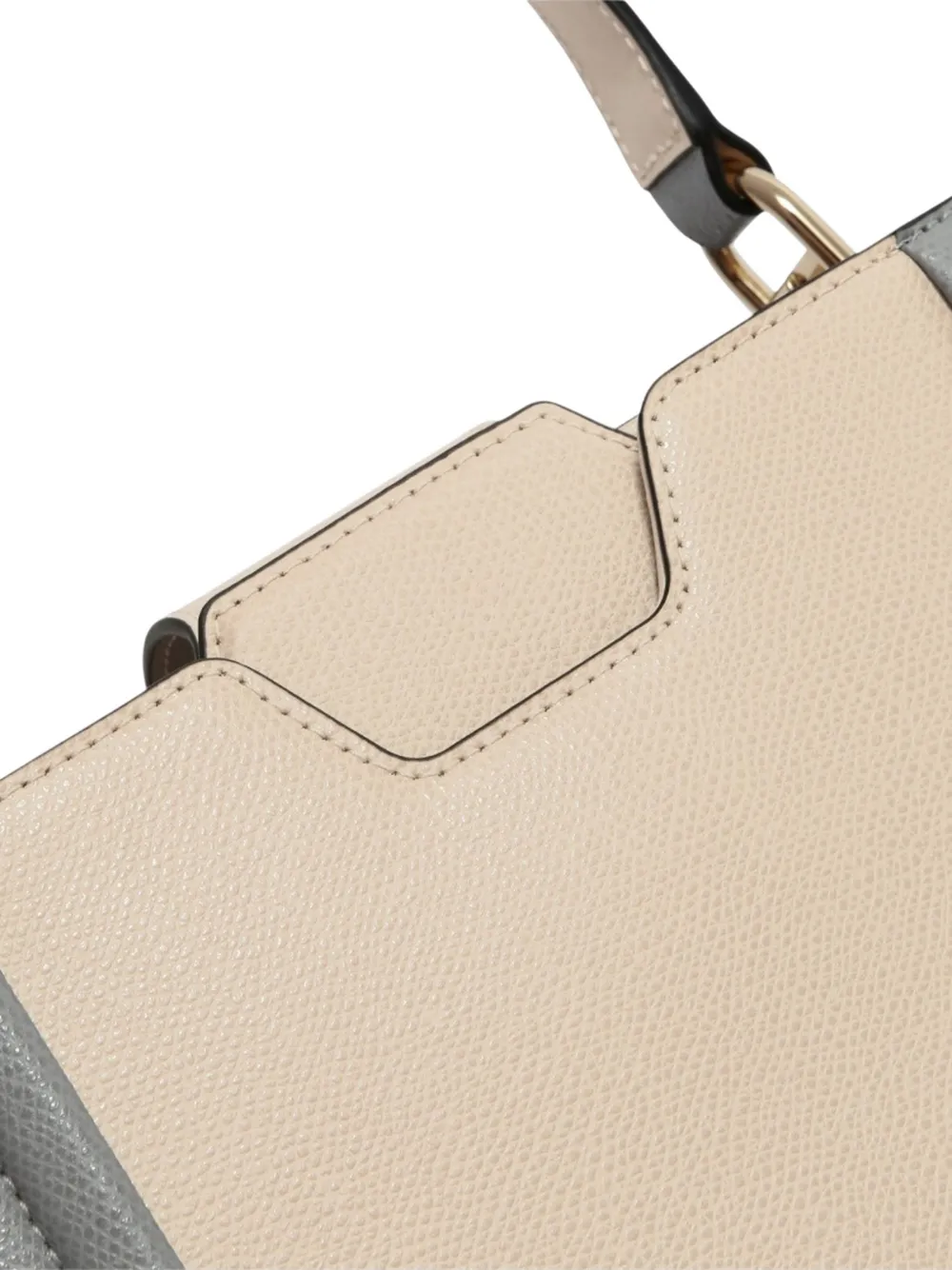 Furla shopper van bewerkt leer met colourblocking Grijs