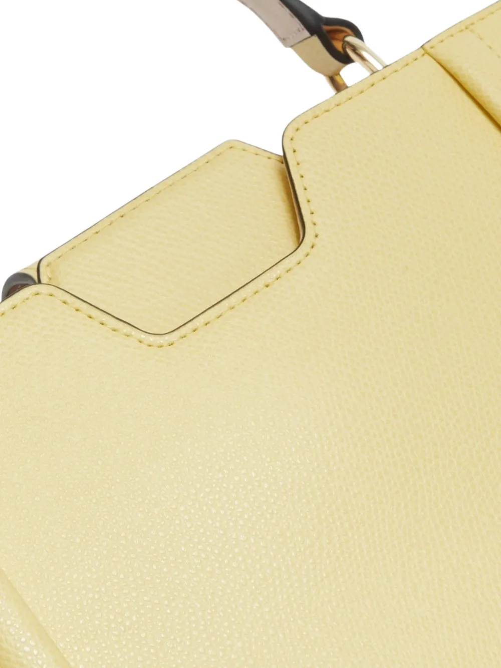 Furla Tas van bewerkt leer Geel