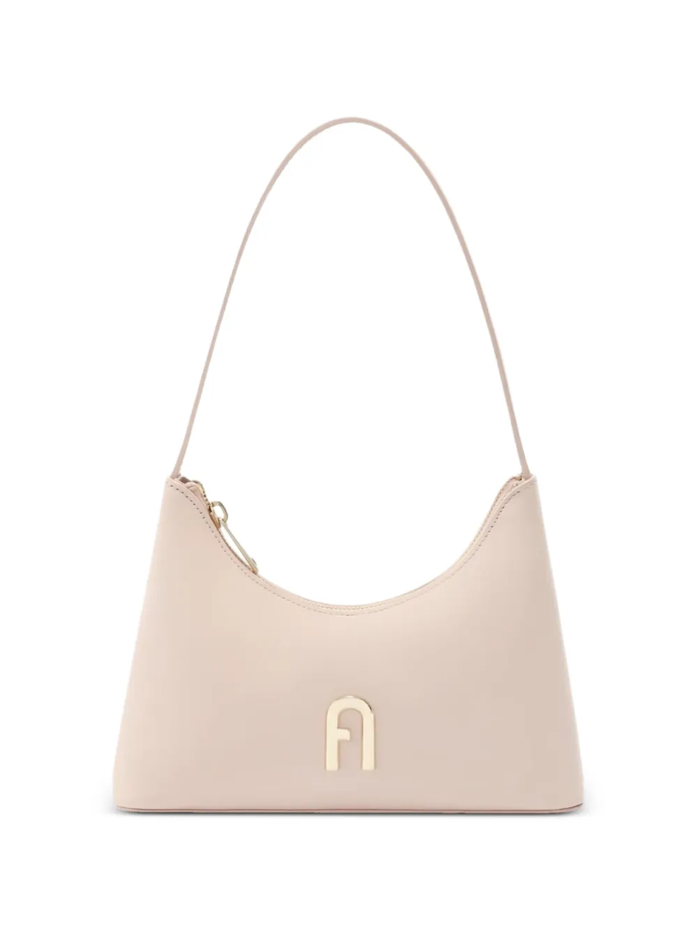 Furla Schoudertas met logoplakkaat Roze