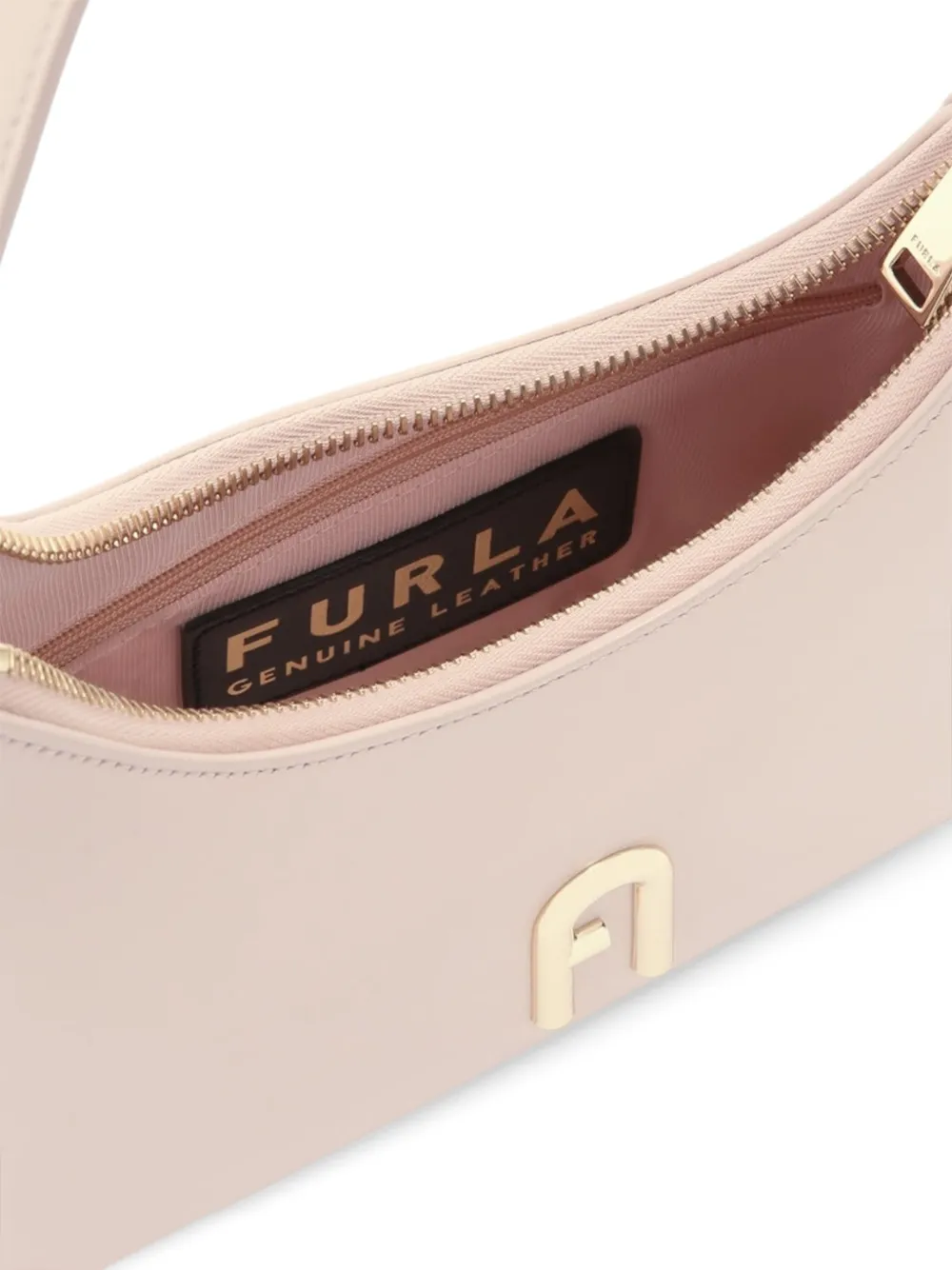 Furla Schoudertas met logoplakkaat Roze