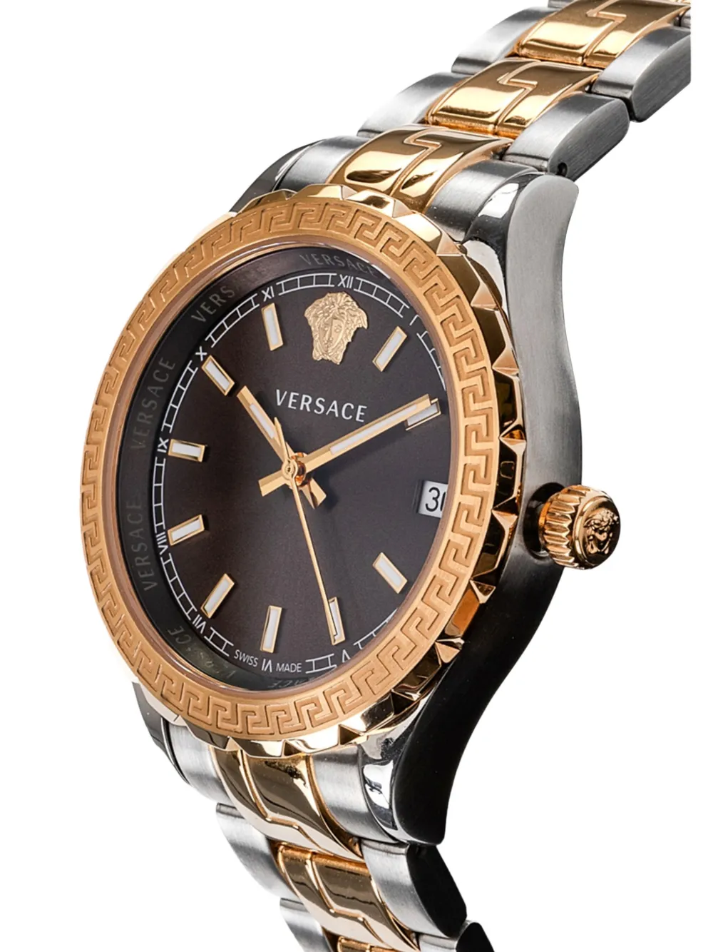  Versace Reloj Greca Logo De 35 Mm - Marrón 