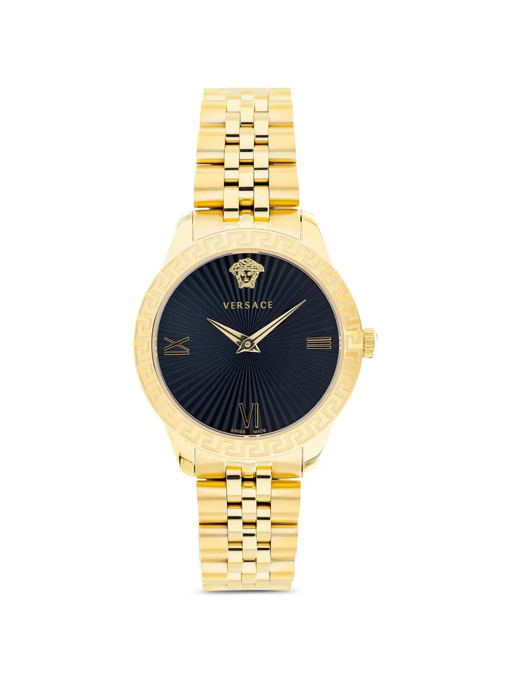 Versace Greca 36mm Watch In Blue