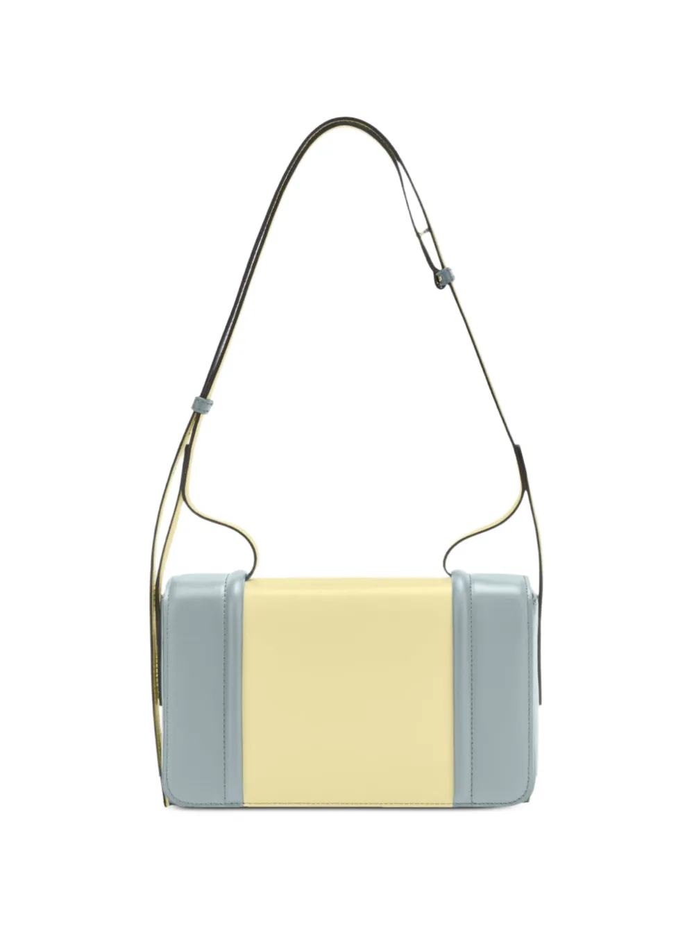 Furla Borsa a spalla in pelle con design color-block - Giallo