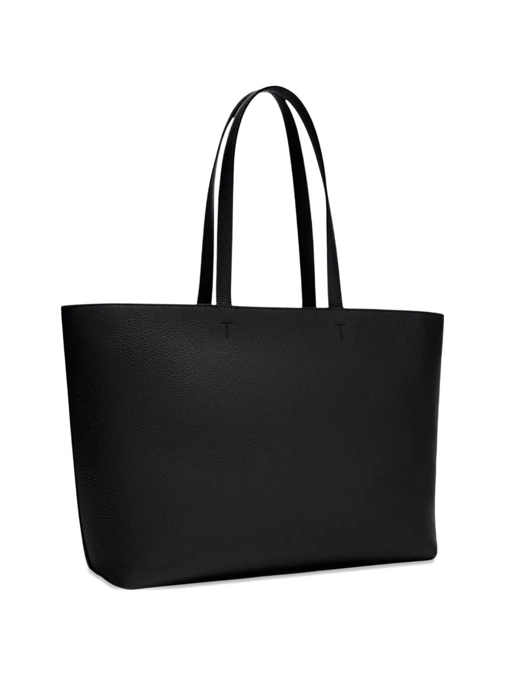 Furla shopper met gegraveerd logo en textuur Zwart