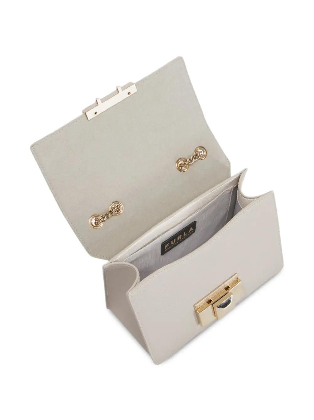 Furla Kleine Venere leren crossbodytas Beige