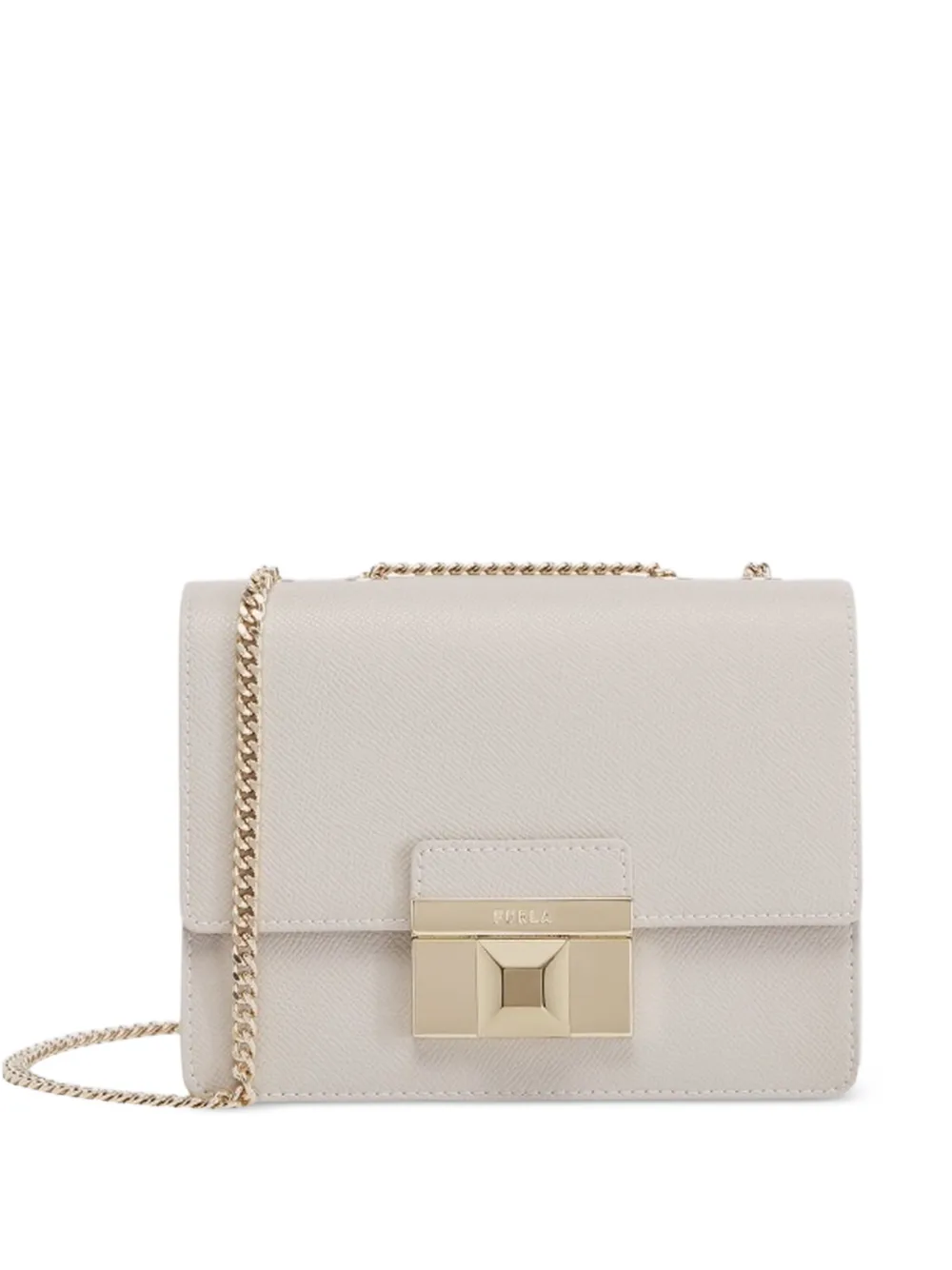 Furla mini Venere leather cross body bag - Toni neutri
