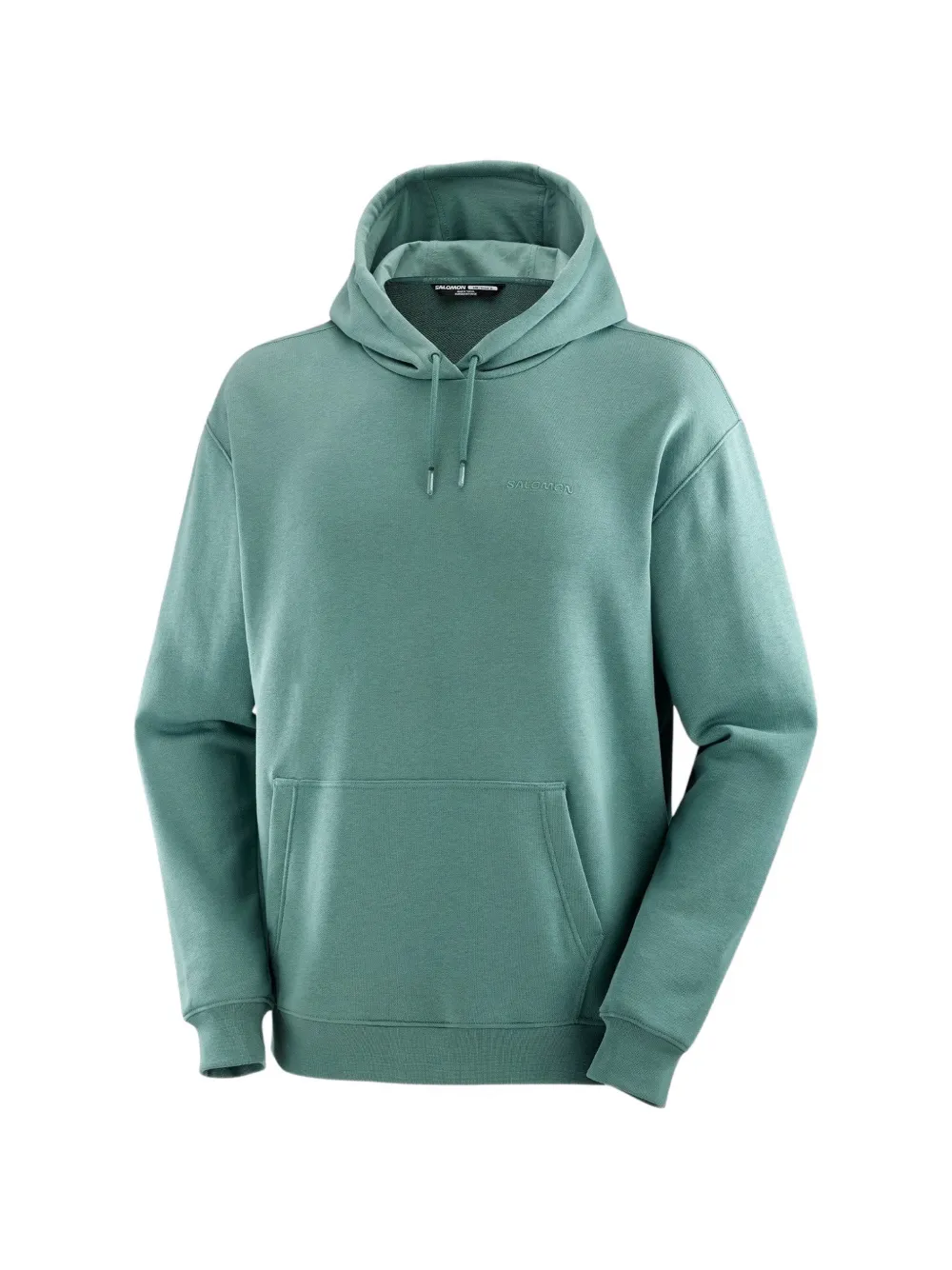 Salomon logo-embroidered drawstring hoodie - Blau